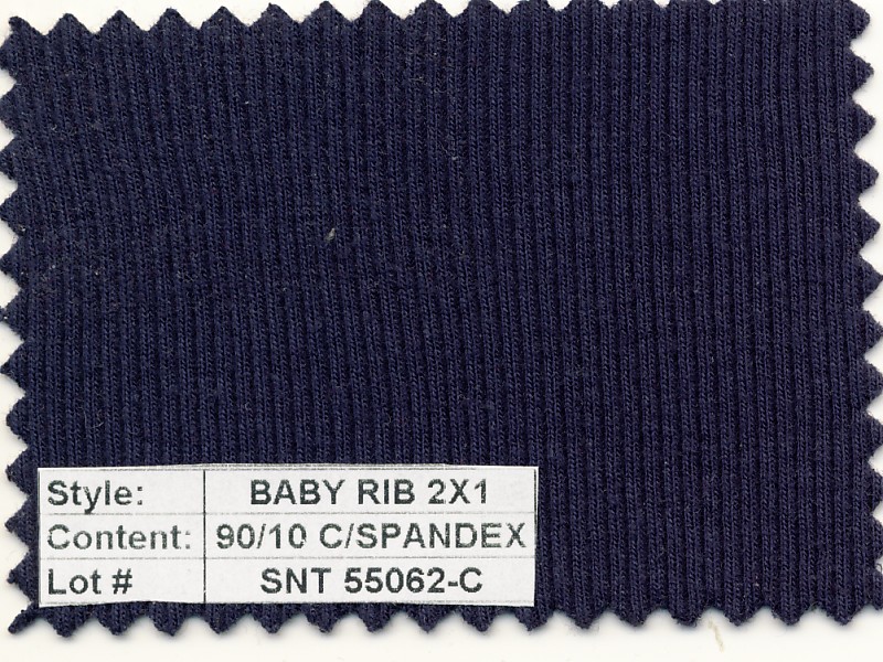 Baby Rib 2x1 Cotton Spandex